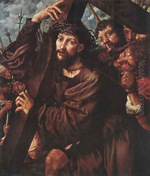 Christ Carrying the Cross 1553 Oil Painting by Jan Sanders Van Hemessen