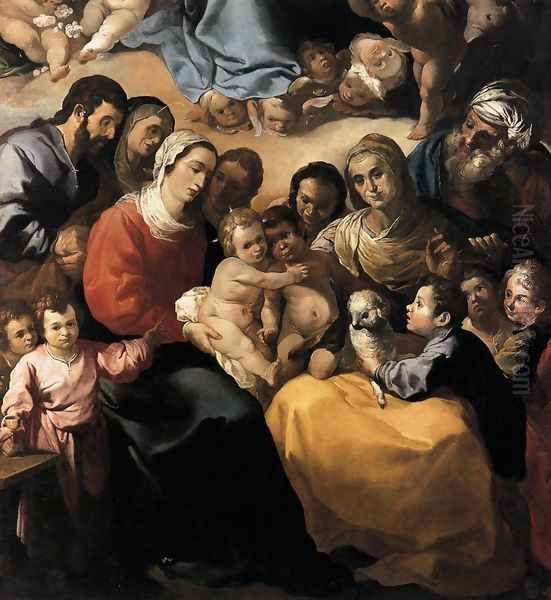 The Holy Family 1636-37 Oil Painting by Francisco De, The Elder Herrera