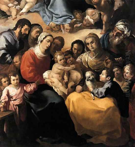 The Holy Family Oil Painting by Francisco De, The Elder Herrera