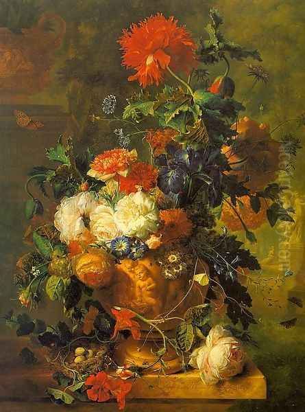 Flowers 1722 Oil Painting by Jan Van Huysum