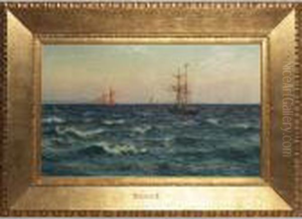 Seascape by Vilhelm Karl Ferd. Arnesen