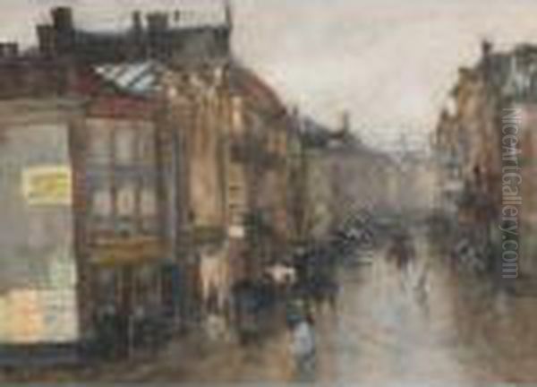 Street Scene, The Hague Oil Painting by Floris Arntzenius