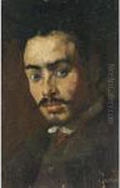 A Portrait Of A Man Oil Painting by Floris Arntzenius