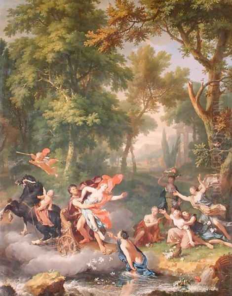 The Rape of Proserpine Oil Painting by Jan Van Huysum