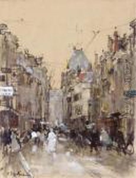 The Veenestraat, The Hague Oil Painting by Floris Arntzenius