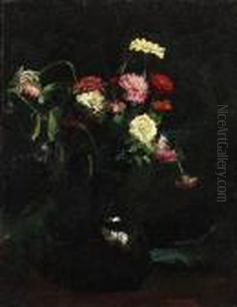 Fleurs De Champs Oil Painting by Floris Arntzenius