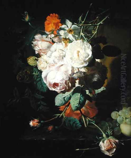 Still Life Oil Painting by Jan Van Huysum