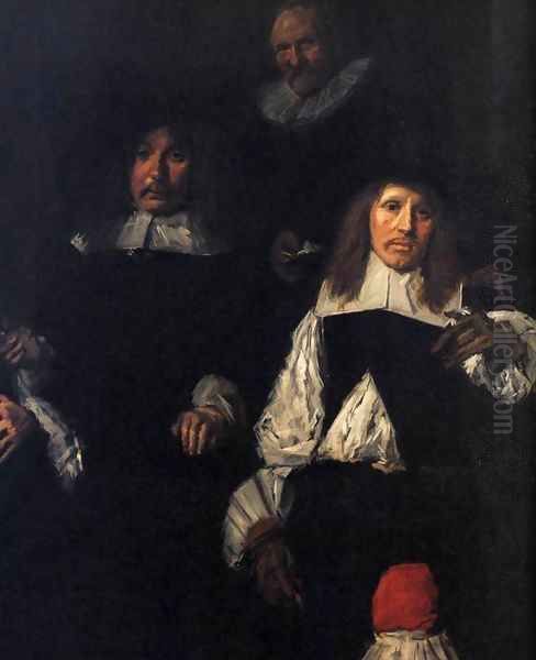 Regents of the Old Men's Almshouse (detail) 1664 Oil Painting by Dirck Hals