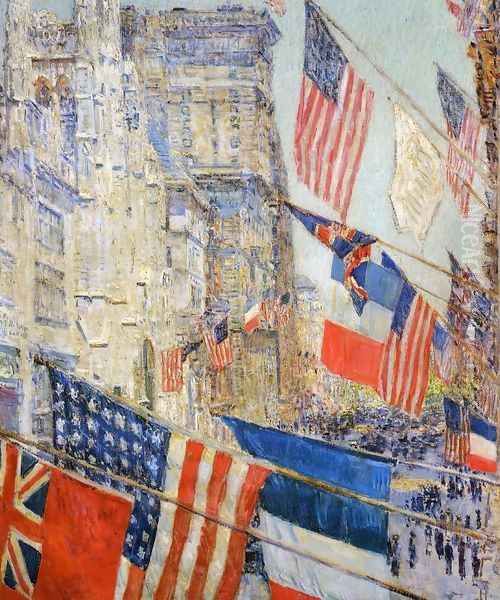 Allies Day, May, 1917 Oil Painting by Frederick Childe Hassam