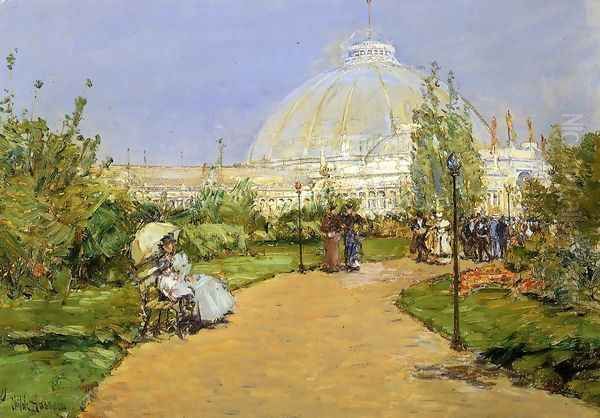 Horticultural Building, World's Columbian Exposition, Chicago Oil Painting by Frederick Childe Hassam