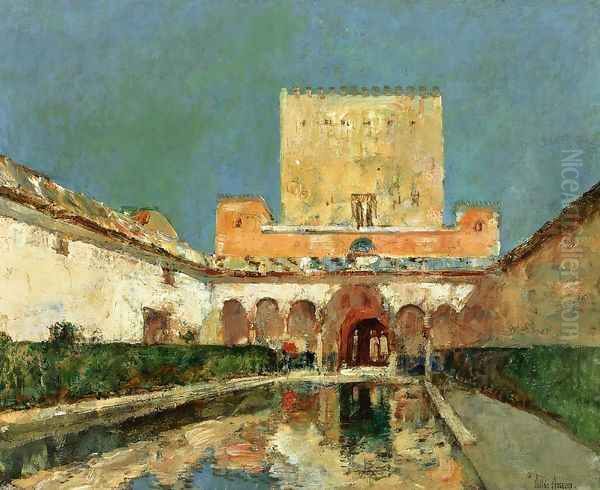 The Alhambra Oil Painting by Frederick Childe Hassam