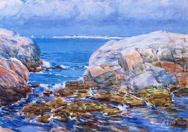 Duck Island, Isles of Shoals Oil Painting by Frederick Childe Hassam