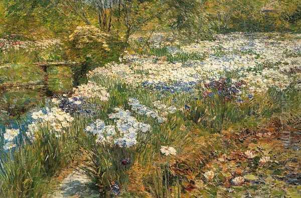 The Water Garden Oil Painting by Frederick Childe Hassam