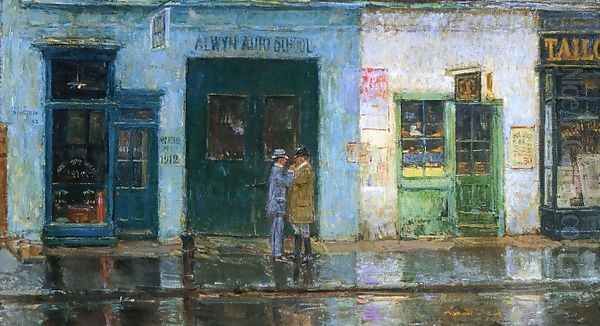 Little Cobbler's Shop Oil Painting by Frederick Childe Hassam