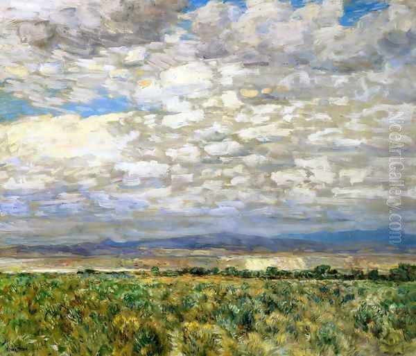 On the Snake River, Oregon I Oil Painting by Frederick Childe Hassam