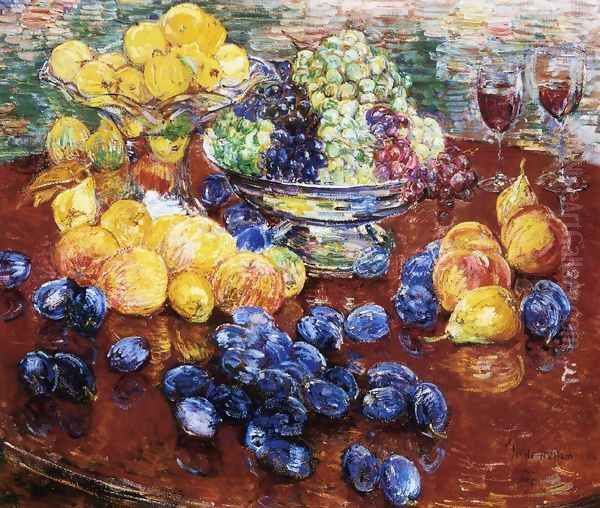 Still Life, Fruits Oil Painting by Frederick Childe Hassam