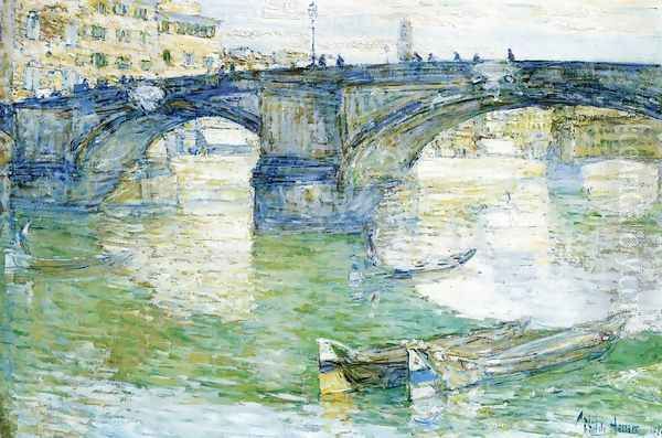 Ponte Santa Trinita Oil Painting by Frederick Childe Hassam