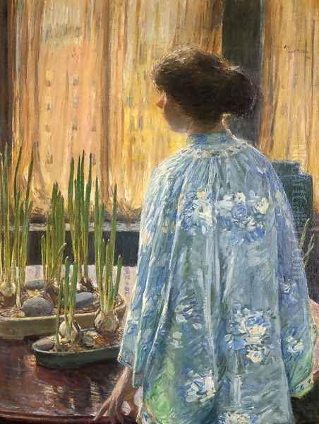 The Table Garden Oil Painting by Frederick Childe Hassam