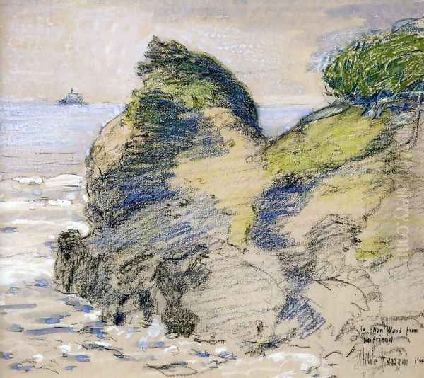 Oregon Coast Oil Painting by Frederick Childe Hassam