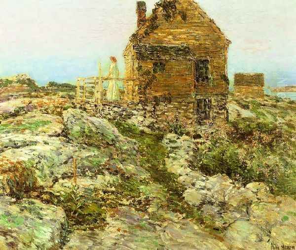 The Norwegian Cottage Oil Painting by Frederick Childe Hassam