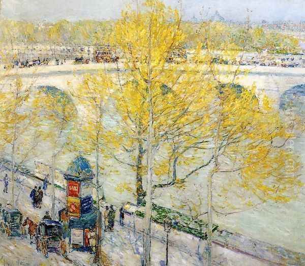 Pont Royal, Paris Oil Painting by Frederick Childe Hassam