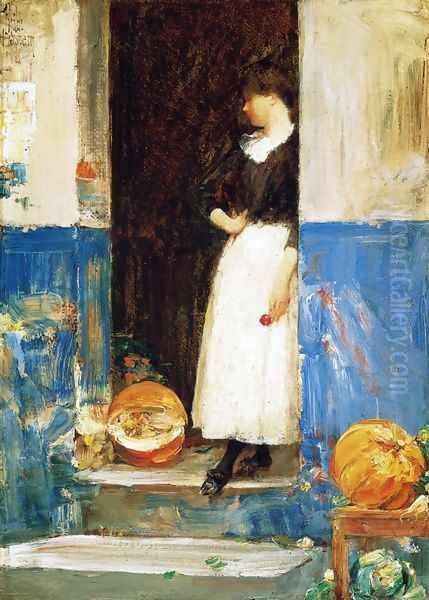 La Fruitiere Oil Painting by Frederick Childe Hassam