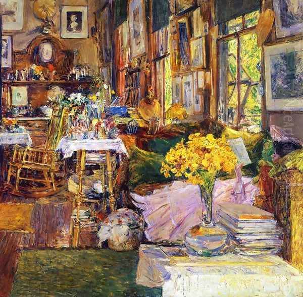 The Room of Flowers Oil Painting by Frederick Childe Hassam