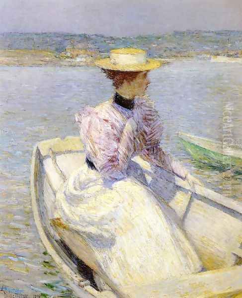 The White Dory Oil Painting by Frederick Childe Hassam