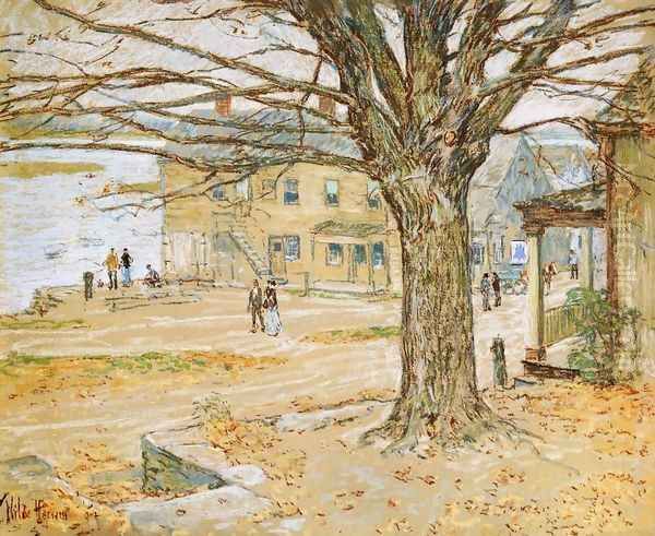 November, Cos Cob Oil Painting by Frederick Childe Hassam