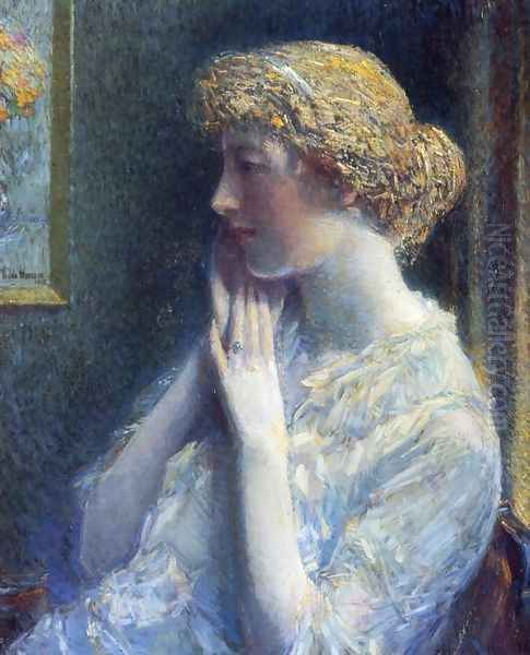 The Ash Blond Oil Painting by Frederick Childe Hassam