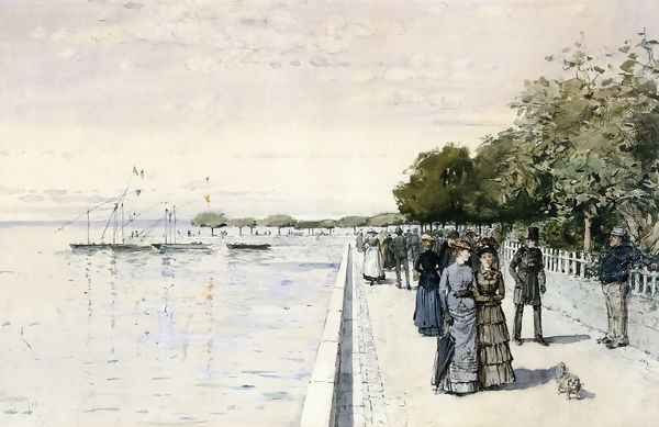 Promenade Oil Painting by Frederick Childe Hassam