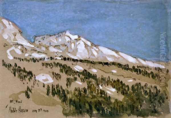 Mt. Hood (Oregon) Oil Painting by Frederick Childe Hassam