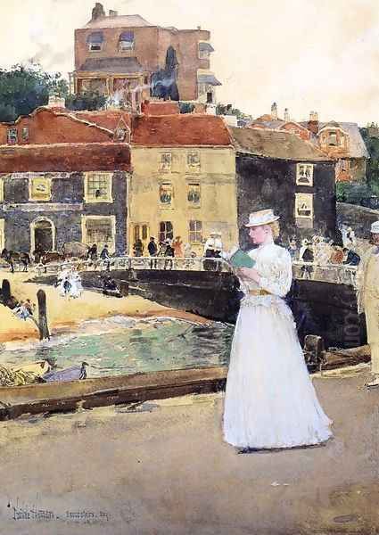 Bleakk House Broadstairs Oil Painting by Frederick Childe Hassam