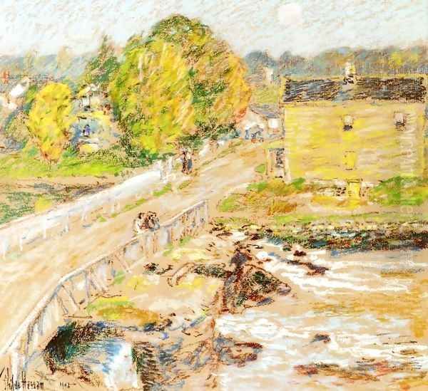 Cos Cob Oil Painting by Frederick Childe Hassam