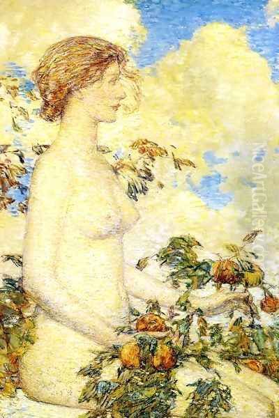 Pomona Oil Painting by Frederick Childe Hassam