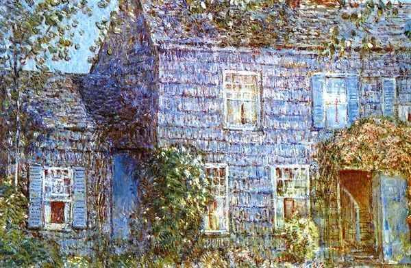 Hutchison House, Easthampton Oil Painting by Frederick Childe Hassam