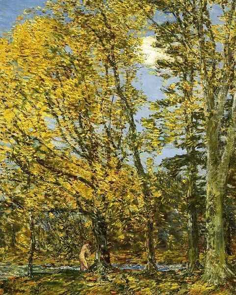 Bather Oil Painting by Frederick Childe Hassam