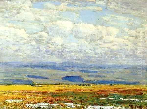 Oregon Landscape Oil Painting by Frederick Childe Hassam