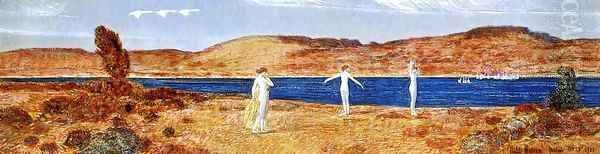 Wild Swans Sacred to Apollo Oil Painting by Frederick Childe Hassam