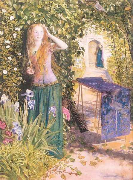 Fair Rosamund 1854 Oil Painting by Arthur Hughes