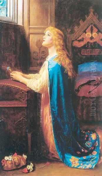 Forget Me Not 1901-02 Oil Painting by Arthur Hughes