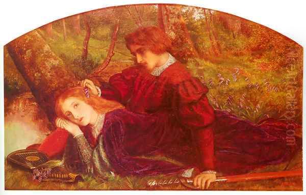 The Brave Geraint Oil Painting by Arthur Hughes