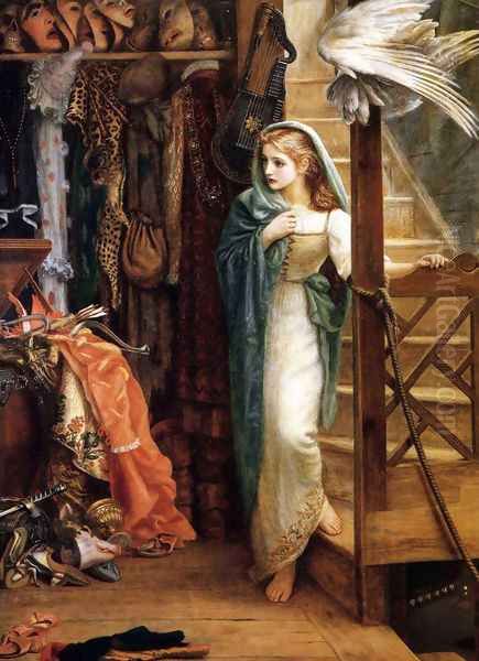 The Property Room Oil Painting by Arthur Hughes