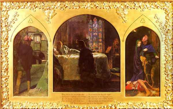 The Eve Of Saint Agnes Oil Painting by Arthur Hughes