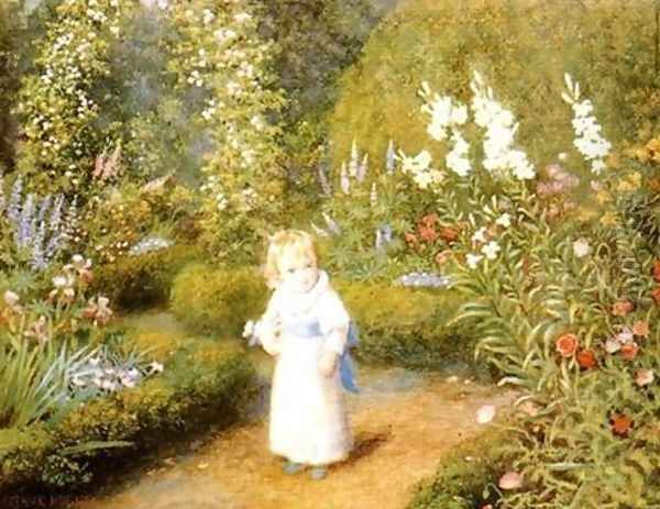 Wonderland (later version) Oil Painting by Arthur Hughes