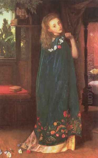 Good Night (later version) Oil Painting by Arthur Hughes