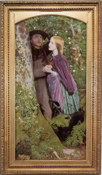 The Long Engagement 1853-55 Oil Painting by Arthur Hughes