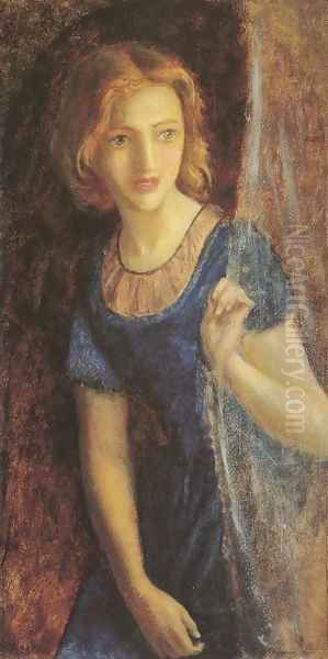 Mariana At The Window Oil Painting by Arthur Hughes