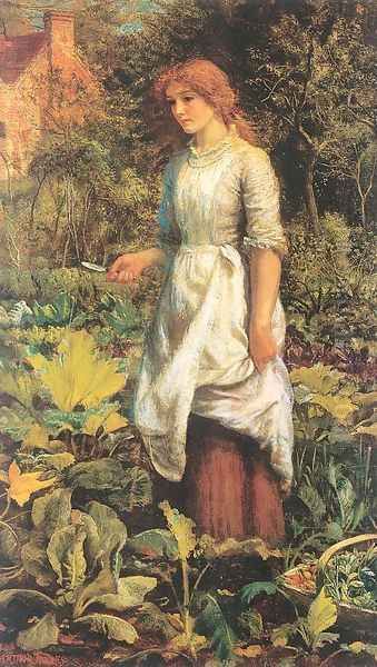 Phyllis 1887 Oil Painting by Arthur Hughes