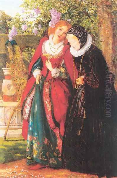 Silver and Gold 1862-64 Oil Painting by Arthur Hughes